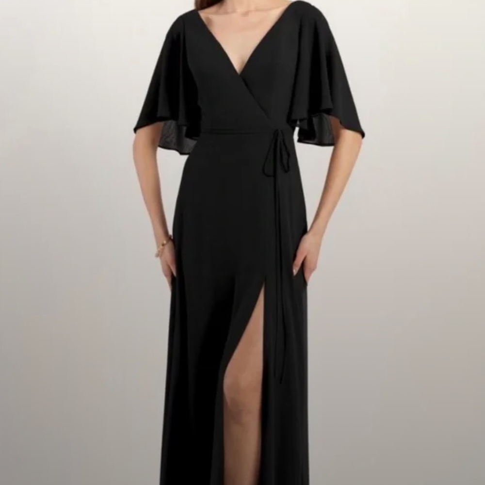 Jenny Yoo Ari dress in black.